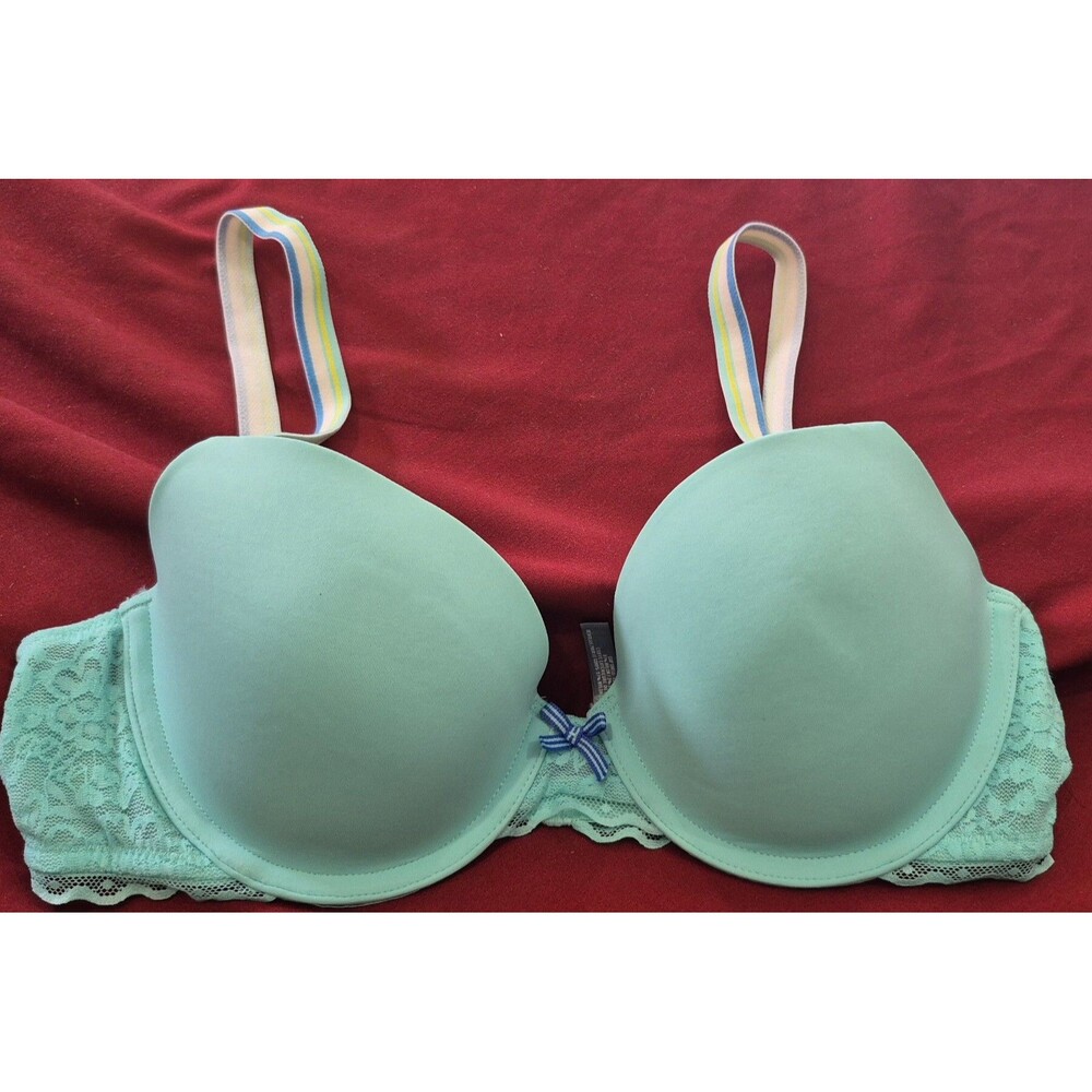 NWOT Aerie 36B Bra Sporty Strap Lace Sides Mint Green Underwire Lined New